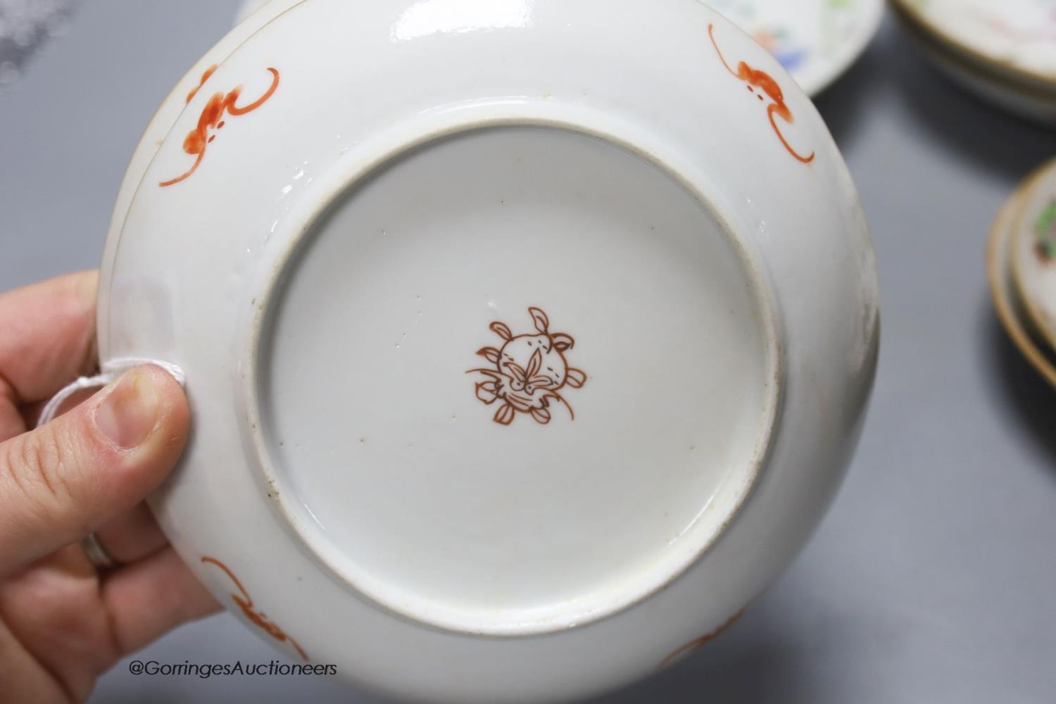 A collection of 19th century Chinese famille rose dishes - Image 2 of 4