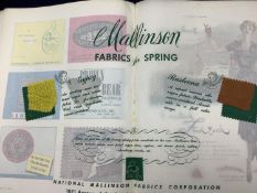 ° American Fabrics, 37 magazines from 1948-1961, all containing swatches of fabric