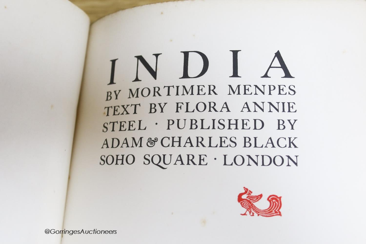 ° Mortimer Menpes, India published by A & C Black Nov 1905 and Sir Francis Younghusband A & C - Image 7 of 7