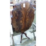 A Victorian mahogany tilt top centre table, width 68cm, depth 94cm, height 76cm