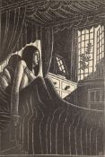 Eric Gill (1882-1940), wood engraving, Autumn Midnight, JP231, 11.5 x 8cm, unframed.