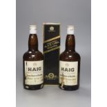 Two Haigs Scotch Whisky and a Johnnie Walker Black Label