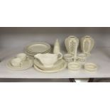A collection of creamware, circa 1800, Staffordshire and Yorkshire comprising three pairs of