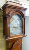 A George III oak eight day longcase clock, marked William Nash Bridge, height 210cm