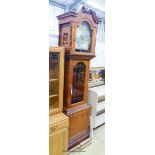 A reproduction mahogany eight day longcase clock, height 218cm