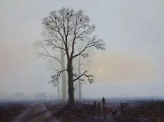 § Gerald Coulson (b.1924)‘An Early Start’Oil on canvassigned75 x 100cm.