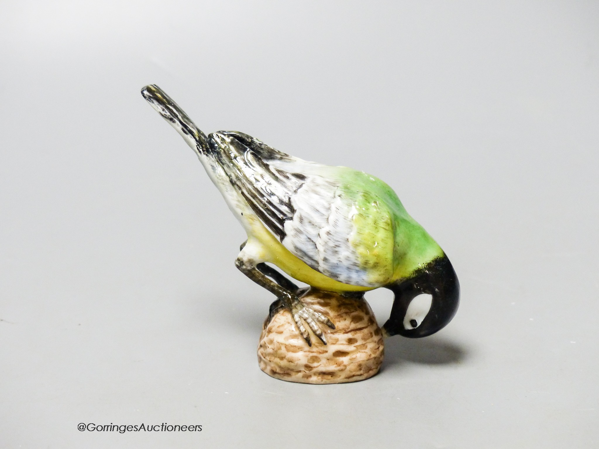 A 19th century Meissen figure of a tit, length 11cm - Bild 2 aus 3