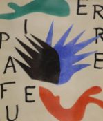 Henry Matisse (1869-1954), ‘Pierre A Feu’, pochoir printed by Jacomet 1947, limited edition 950,