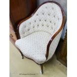 A stylish fluted frame tub chair