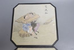 Two Chinese watercolours on rice paper, c.1900
