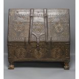 A 19th century Indian hardwood casket, length 44cm