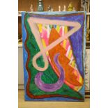 John Edwards ( 1938-2009), acrylic on canvas, Bluebell turn144x99cm