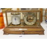 A commemorative walnut cased barograph for Commander John Brooke