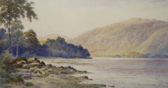 Elliot Henry Marten (fl.1886-1910), ‘Loch Lomond, near Inversnaid’, watercolour, signed, Aldridge