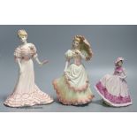 Three Coalport porcelain figures