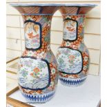 A large pair Kutani style vases, height 46cm