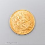 A George VI gold half sovereign