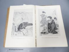 Assorted Japanese bound prints and related book