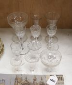 A collection of 18th and 19th century glasses