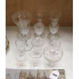 A collection of 18th and 19th century glasses