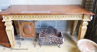 A reproduction George III style console table, width 177cm, depth 58cm, height 93cm