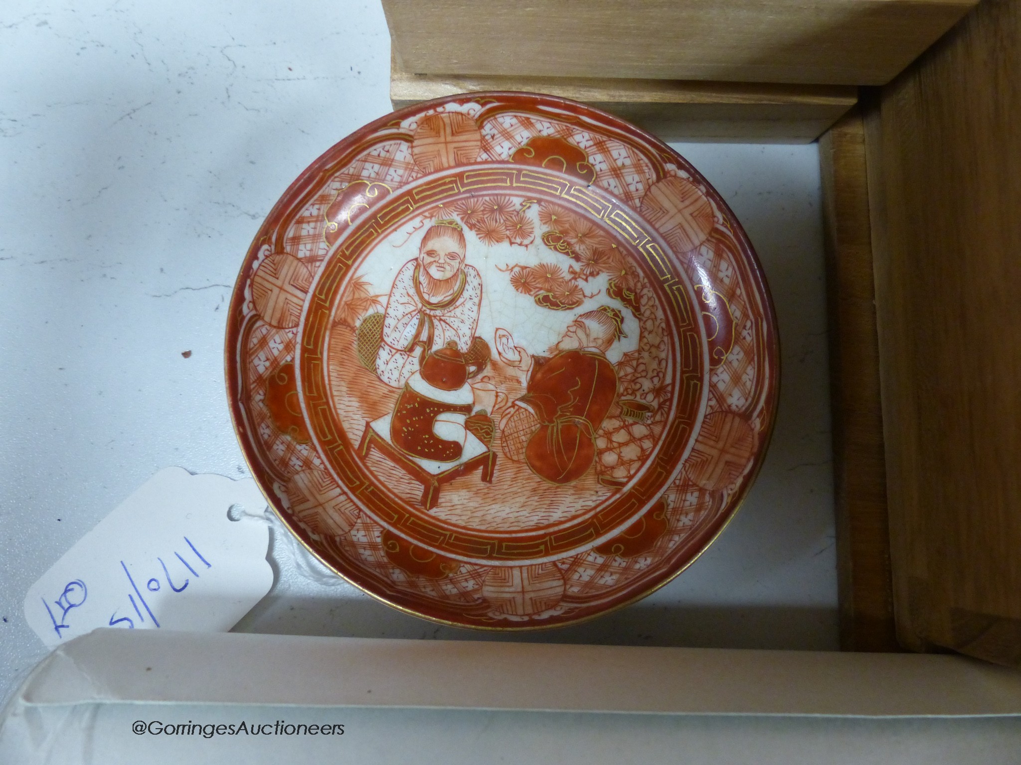 A modern Japanese lacquer dish, diameter 38cm, a vase, various hardstone carvings, etc. - Image 7 of 12