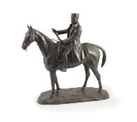 Georges Malissard (French, 1877-1942), An equestrian bronze of Marshall Foch,Signed and dated 1919,