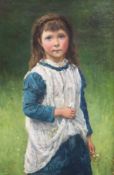 Victorian SchoolPortrait of a country girlOil on canvasMonogrammed HGA46 x 30.5cm.