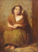 William Hemsley (1819-1893)The OrphanOil on canvasSigned24 x 18cm.