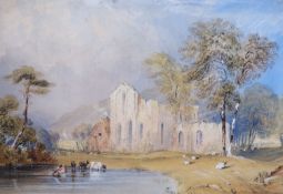William Andrews Nesfield (1793-1881)An old mill near Betws y CoedWatercolourSigned18.5 x 28cm.