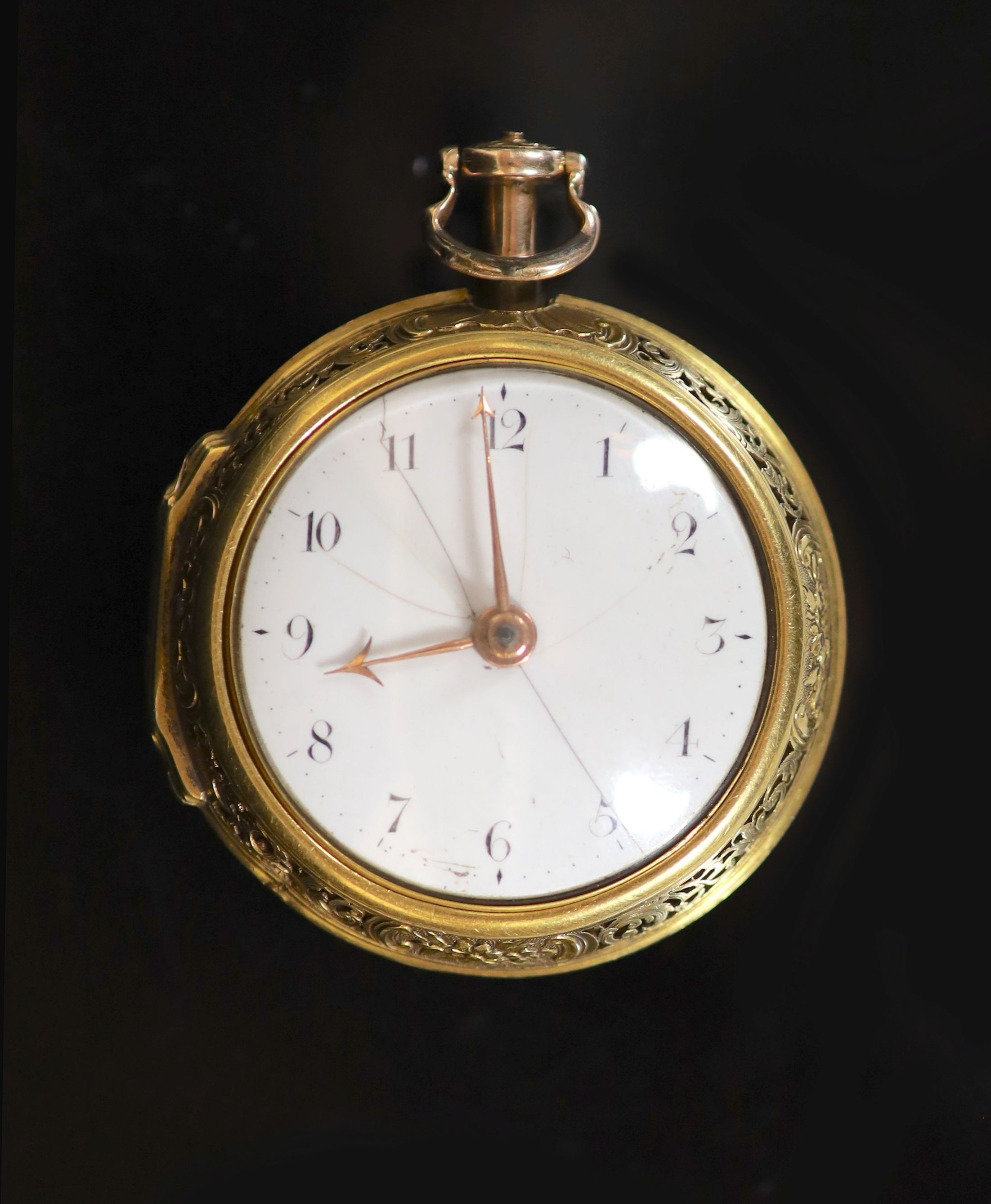 A George III gold pair cased keywind quarter repeating pocket watch by Thomas Gardner of Londonwith
