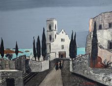 § Fred Uhlmann (1901-1995)Italian ChurchOil on boardSigned with Trafford Gallery label verso35 x