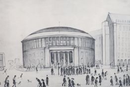 § Laurence Stephen Lowry (1887-1976)The Reference LibrarySigned in pencil,24 x 35cm.