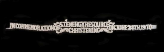 'In Commemorative of S.T. Energy Resource Christening on 24th June, 1970', 17.2cm, gross 24.6