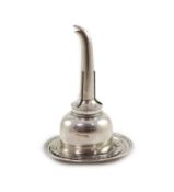 A George IV Scottish provincial silver wine funnel, R & R Keay, Perth, circa 1825, 15cm and an