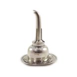 A George IV Scottish provincial silver wine funnel, R & R Keay, Perth, circa 1825, 15cm and an