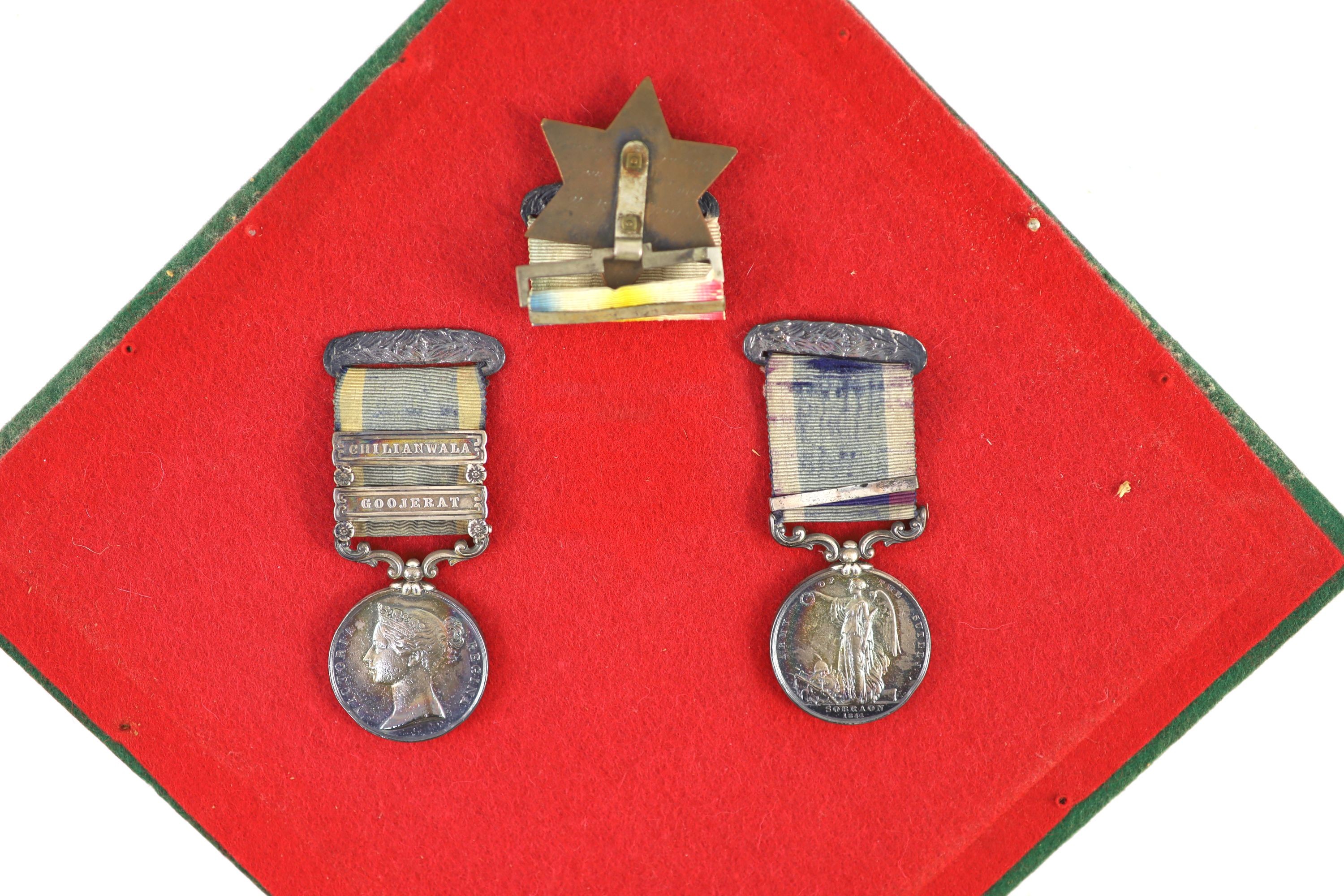 A Victorian Punjab Campaign medal group of three awarded to Corporal John Collett, Queen's Royal - Image 3 of 10