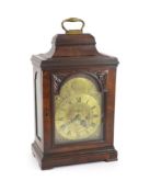 John Draper of Witham. A George III mahogany bracket timepiece,with plain architectural case,