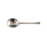 A Charles I silver seal top spoon, inscribed ‘M’ to terminal, ‘M T’ to the bowl reverse, London,