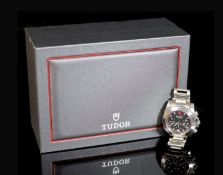 A gentleman's 2011 stainless steel Tudor Chronograph automatic wrist watch, on a stainless steel