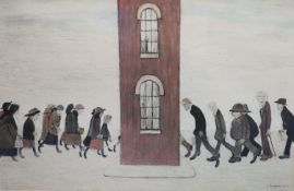 § Laurence Stephen Lowry (1887-1976)'Meeting Point'lithographsigned in pencil and blind stamped47 x