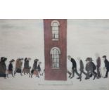 § Laurence Stephen Lowry (1887-1976)'Meeting Point'lithographsigned in pencil and blind stamped47 x