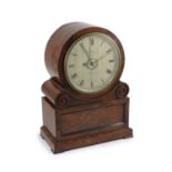 R W Cousens of Commercial Road, London, an early 19th century mahogany bracket timepiecewith drum