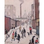 § Laurence Stephen Lowry (1887-1976)'Street Scene near a factory'lithographsigned in pencil, from