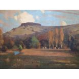 George Henry R.A., R.S.A., R.S.W. (Scottish 1858-1943)Chanctonbury RingOil on canvassigned and