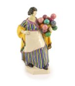 A Charles Vyse pottery figure The Balloon Seller, c.1922,inscribed in blue ‘Chelsea 1922 CV’,22.5