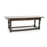 A Charles I oak refectory table, possibly West Country, having three-plank topProvenance: The