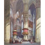 Henry Schafer (1833-1916)Milan CathedralOil on canvasSigned60 x 50cm.