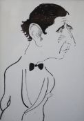 § Mark Boxer (Marc) b.1931The Prince of Wales, 1981Pen, brush and inkInscribed ‘for Tom from Mark