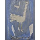 § Georges Braque (French, 1882-1963)Blue Bird (Le Coq), 1952Colour lithographPublished by Verve (